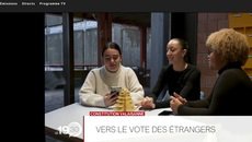 RTS Un - Téléjournal : Droit de vote pour les étrangers
